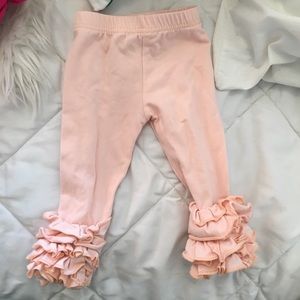 3 month peach icing leggings